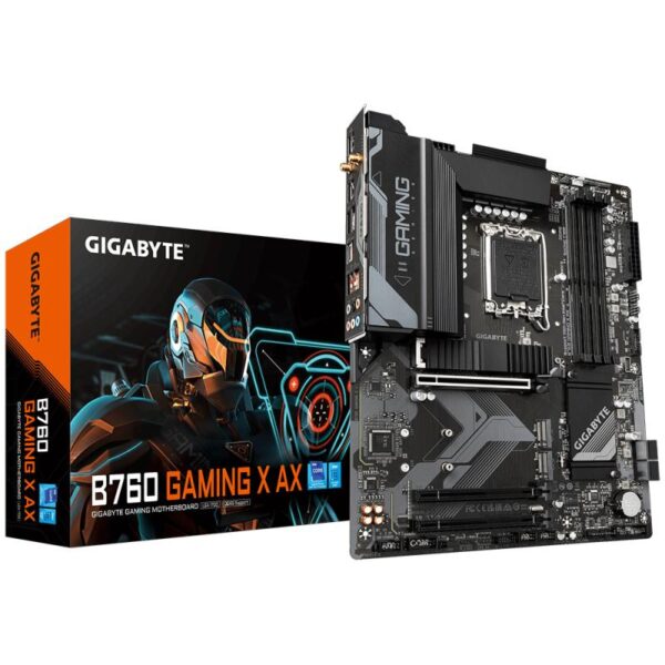 Placa de baza GIGABYTE B760 GAMING X AX, LGA 1700