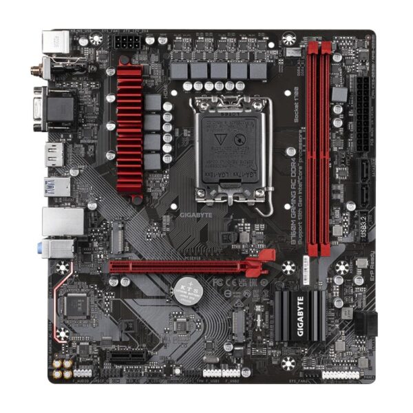 Placa de baza GIGABYTE B760M GAMING AC DDR4, LGA 1700, 2x DDR4