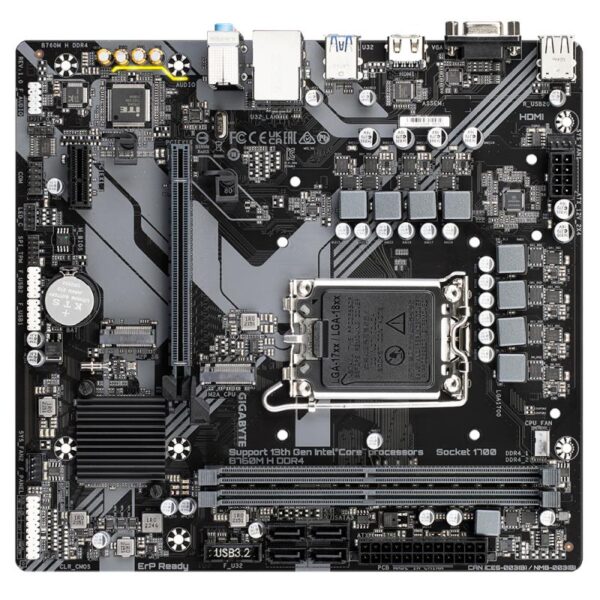 Placa de baza Gigabyte B760M H LGA1700, 2x DDR4, 1x D-Sub - B760M H DDR4