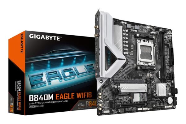 Placa de Baza GIGABYTE B840M EAGLE WIFI6 AM5, 2x DDR5