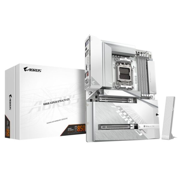 Placa de Baza GIGABYTE B850 AORUS STEALTH ICE AM5, 4x DDR5 - B850 A STEALTH ICE