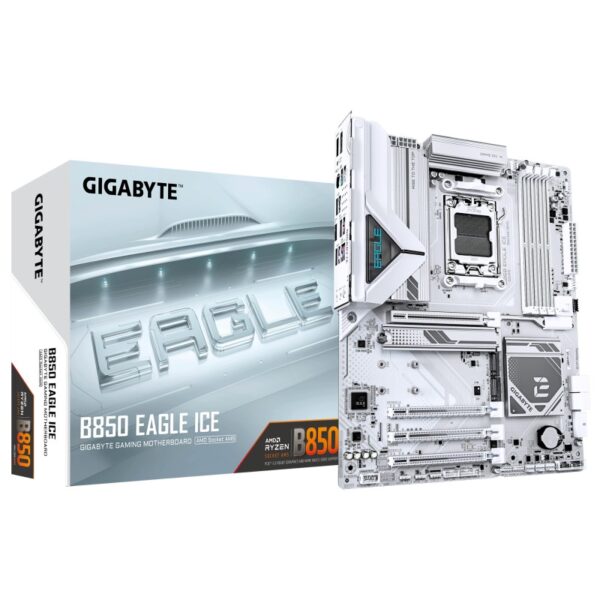 Placa de Baza GIGABYTE B850 EAGLE ICE AM5, 4x DDR5, 1x DP 1x HDMI