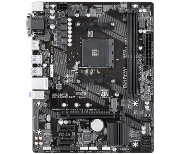 Placa de baza Gigabyte, GA-A320M-S2H, Socket AM4