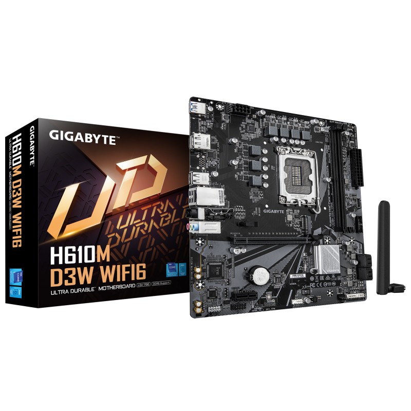 PLaca de baza GIGABYTE H610M D3W WIFI6 PLaca de baza GIGABYTE H610M D3W WIFI6