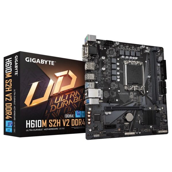 Placa de baza GIGABYTE H610M S2H V2 LGA1700, 2x DDR4 3200MHz - H610M S2H V2 DDR4