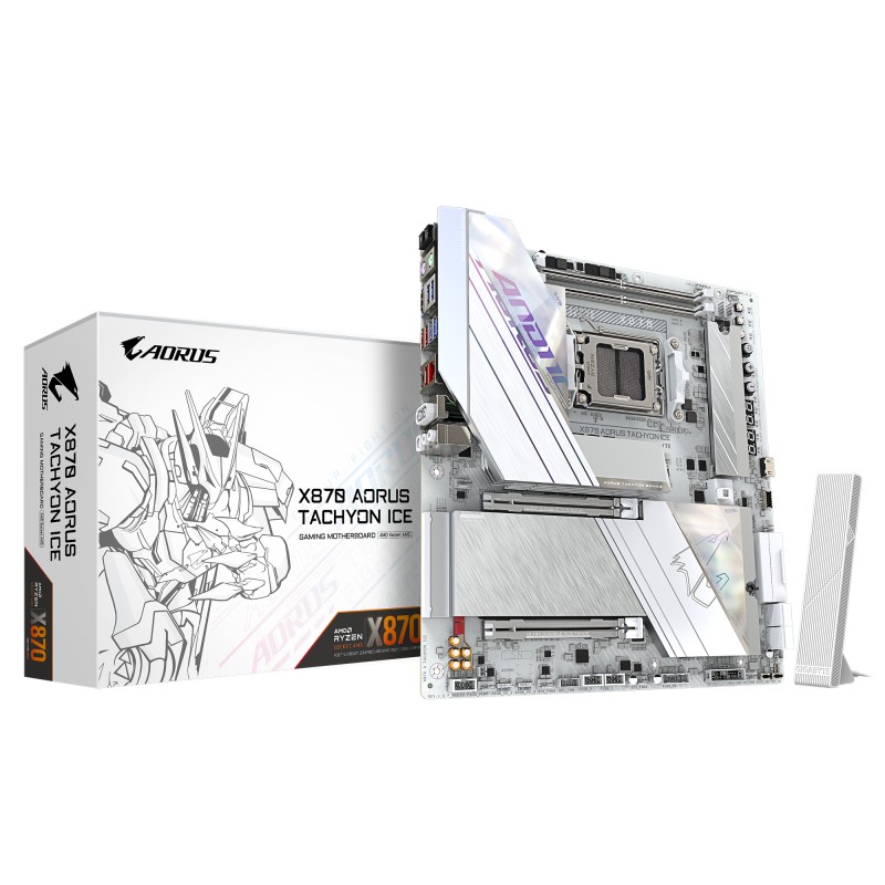 Placa de Baza GIGABYTE X870 AORUS ACHYON ICE AM5, 2x DDR5 - X870 A TACHYON ICE Placa de Baza GIGABYTE X870 AORUS ACHYON ICE AM5, 2x DDR5 - X870 A TACHYON ICE
