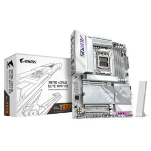 Placa de Baza GIGABYTE X870E AORUS ELITE WIFI7 ICE AM5, 4x DDR5 - X870E A ELITE WF7 ICE