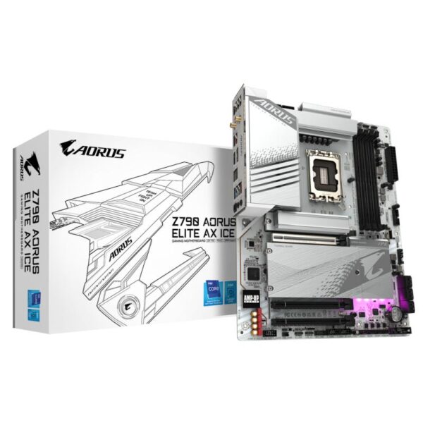 Placa de baza GIGABYTE Z790 AORUS ELITE AX ICE LGA1700 4x DDR5 - Z790 A ELITE AX ICE