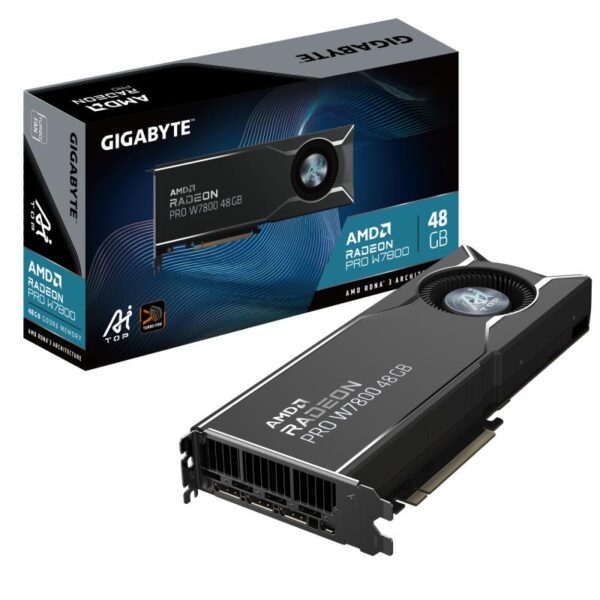 Placa Video GIGABYTE RADEON PRO W7800 AI TOP 48GB GDDR6 384 bit