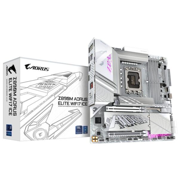 Placa de Baza GIGABYTE Z890M AORUS ELITE WIFI7 ICE LGA1851 - Z890M A ELITE WF7 ICE