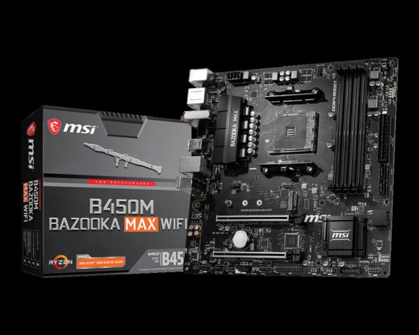 Placa de baza MSI B450M BAZOOKA MAX WIFI, Socket AM4