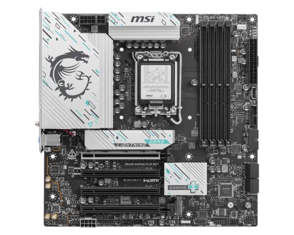 Placa de Baza MSI B860M GAMING PLUS WIFI LGA1851, 4x DDR5