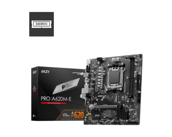 Placa de baza MSI PRO A620M-E AM5, 2xDDR5, 1xHDMI 1xVGA