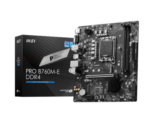 Placa de baza MSI PRO B760M-E DDR4 LGA1700