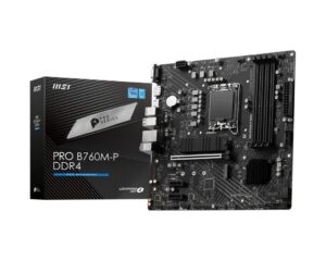 Placa de baza MSI PRO B760M-P DDR4 LGA1700