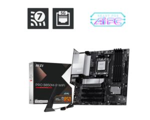 Placa de Baza MSI PRO B850M-P WIFI AM5, 4x DDR5, 1x HDMI 1x DP