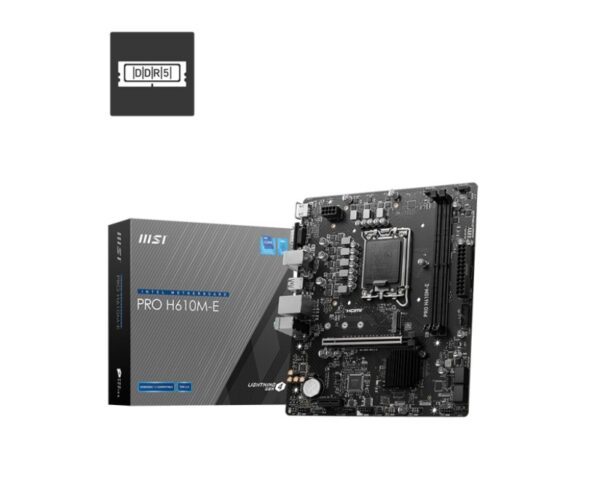 Placa de baza MSI PRO H610M-E DDR5 LGA1700 2x DDR5, 1x HDMI 1x VGA