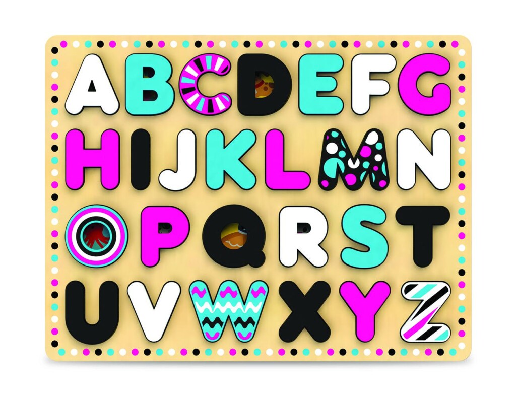 PLACA DE SORTARE ABC, JUCARIE LEMN - KH20/025-01 PLACA DE SORTARE ABC, JUCARIE LEMN - KH20/025 - imagine 1