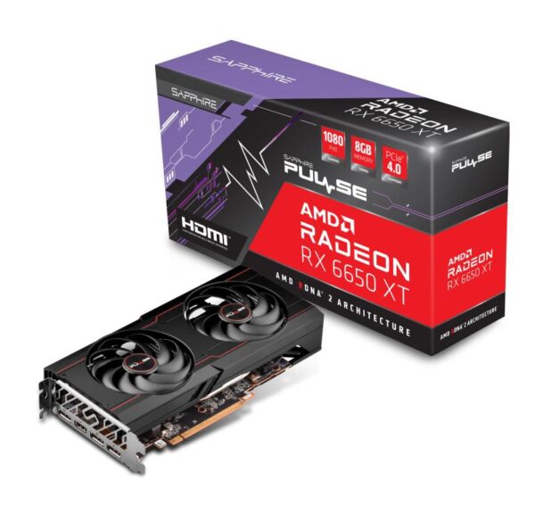 Placa Video AMD RADEON SAPPHIRE PULSE RX 6650 GAMING - 11319-07-20G