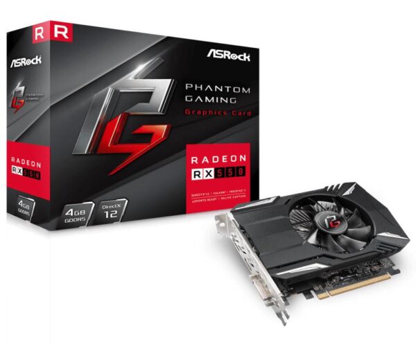 Placa Video ASROCK AMD RADEON PHANTOM GAMING RX550 4GB GDDR5 128 bit - PHANTOM G R RX550 4G