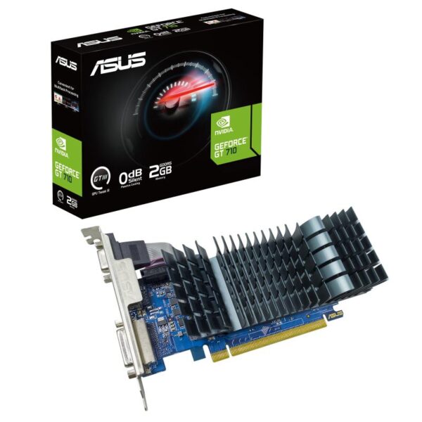 Placa Video ASUS GeForce GT 710 2GB GDDR5 EVO 64 bit - GT710-SL-2GD5-BRK-EVO