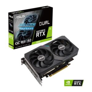 Placa video ASUS GeForce RTX 3050 DUAL OC LHR 8GB GDDR6 128-bit - DUAL-RTX3050-O8G