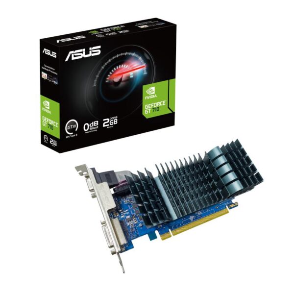 Placa video Asus nVidia GEFORCE GT 710 2GB DDR3 EVO low-p - GT710-SL-2GD3-BRKE