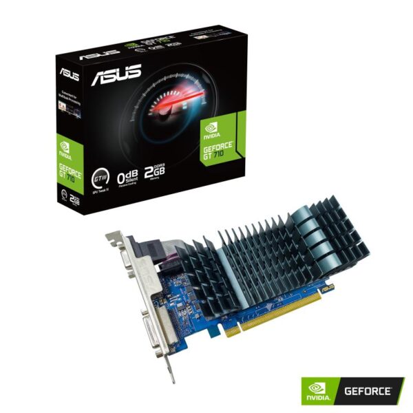 Placa video Asus nVidia GEFORCE GT 710 2GB DDR3 EVO low-p - GT710-SL-2GD3-BRKE