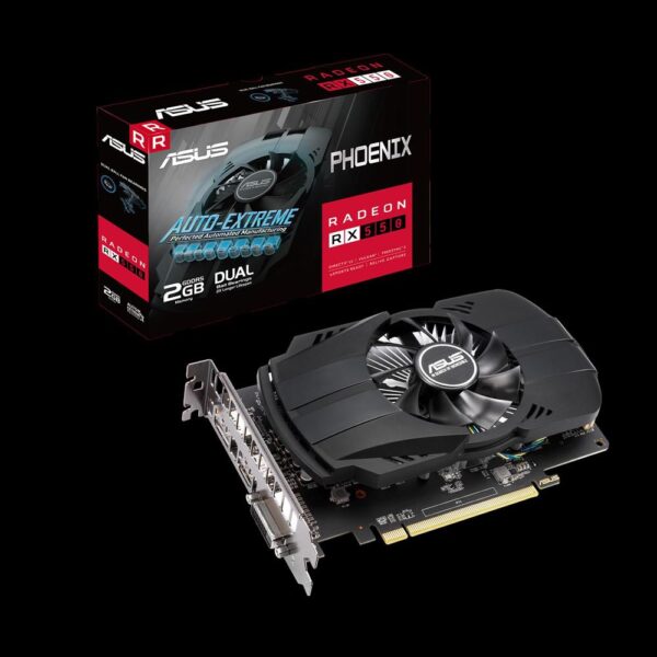 Placa video ASUS Phoenix Radeon™ RX 550, 2GB GDDR5, 128-bit - PH-RX550-2G-EVO