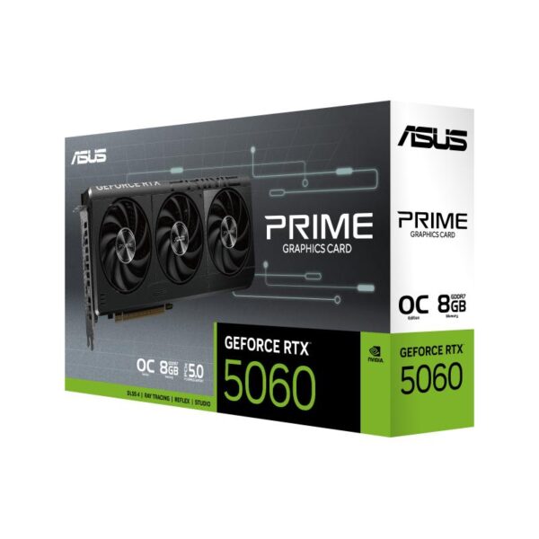 Placa Video ASUS PRIME GEFORCE RTX 5060 OC 8GB GDDR7 128 bit - PRIME-RTX5060-O8G