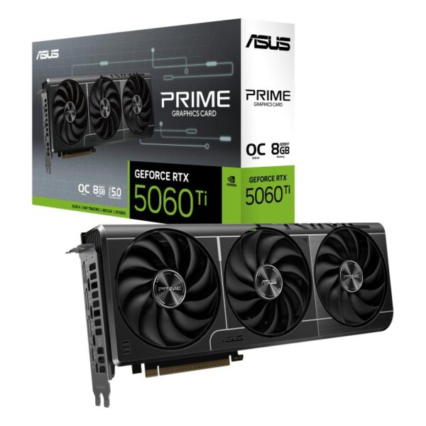 Placa Video ASUS PRIME GEFORCE RTX 5060 TI OC 8GB GDDR7 128 bit - PRIME-RTX5060TI-O8G