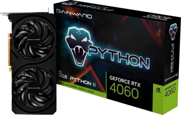 Placa Video GAINWARD GEFORCE RTX 4060 PYTHON II 8GB GDDR6 128 bit - 471056224-4496