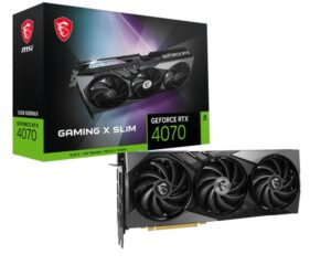 Placa Video GeForce RTX™ 4070 GAMING X SLIM 12G - GEFORCE RTX 4070 GAMING X SLIM 12G