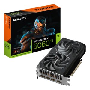 Placa Video GEFORCE RTX 5060 TI WINDFORCE MAX OC 6GB GDDR7 128 bit - GV-N506TWF2MAX OC-8GD