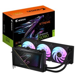 Placa Video GIGABYTE AORUS GEFORCE RTX 5090 XTREME WATERFORCE - GV-N5090AORUSX W-32GD
