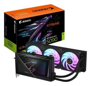 Placa Video GIGABYTE AORUS GEFORCE RTX 5090 XTREME WATERFORCE - GV-N5090AORUSX W-32GD