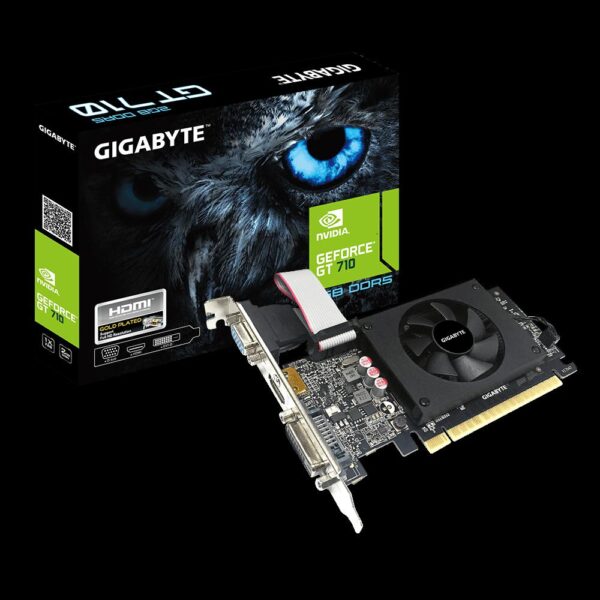 Placa video Gigabyte Geforce GT 710, 2GB, GDDR5, 64-Bit - GV-N710D5-2GIL