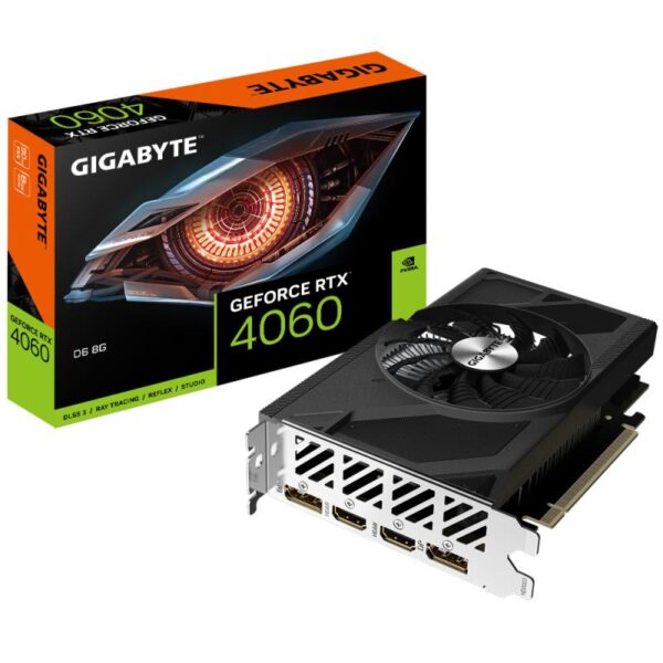 Placa Video GIGABYTE GEFORCE RTX 4060 D6 8GB GDDR6 128 bit - GV-N4060D6-8GD