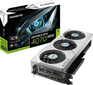 Placa Video GIGABYTE GeForce RTX™ 4070 SUPER EAGLE OC - GV-N407SEAGLEOCICE-12GD
