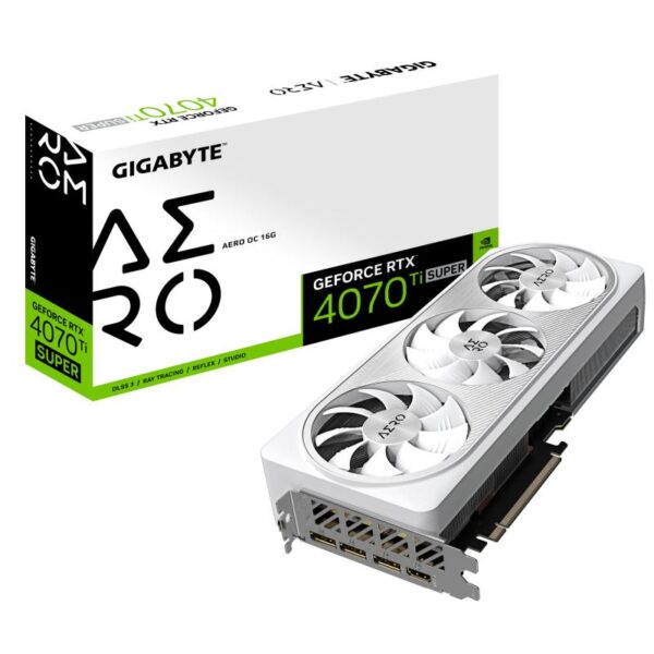 Placa video GIGABYTE GeForce RTX 4070 Ti SUPER AERO - GV-N407TSAERO OC-16GD