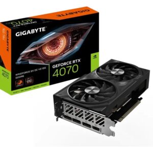 Placa video GIGABYTE GeForce RTX 4070 Windforce 2X OC - GV-N4070WF2OCV2-12GD