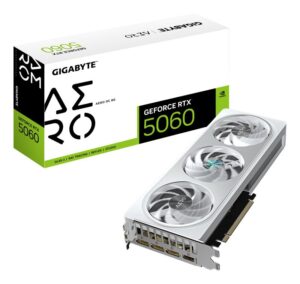 Placa Video GIGABYTE GEFORCE RTX 5060 AERO OC 8GB GDDR7 128 bit - GV-N5060AERO OC-8GD