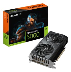 Placa Video GIGABYTE GEFORCE RTX 5060 WINDFORCE MAX OC - GV-N5060WF2MAX OC-8GD