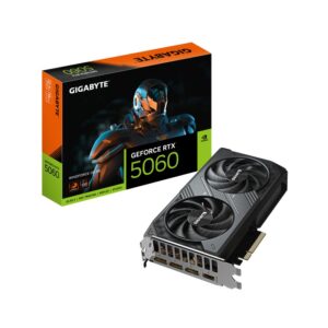 Placa Video GIGABYTE GEFORCE RTX 5060 WINDFORCE OC 8GB GDDR7 128 bit - GV-N5060WF2OC-8GD