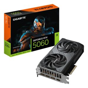 Placa Video GIGABYTE GEFORCE RTX 5060 WINDFORCE OC 8GB GDDR7 128 bit - GV-N5060WF2OC-8GD
