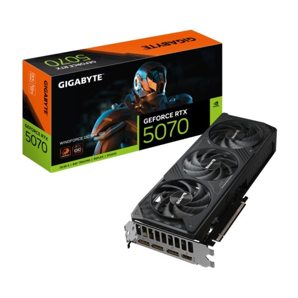 Placa Video GIGABYTE GEFORCE RTX 5070 WINDFORCE OC SFF - GV-N5070WF3OC-12GD