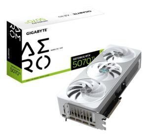 Placa Video GIGABYTE NVIDIA GEFORCE RTX 5070 TI AERO - GV-N507TAERO OC-16GD