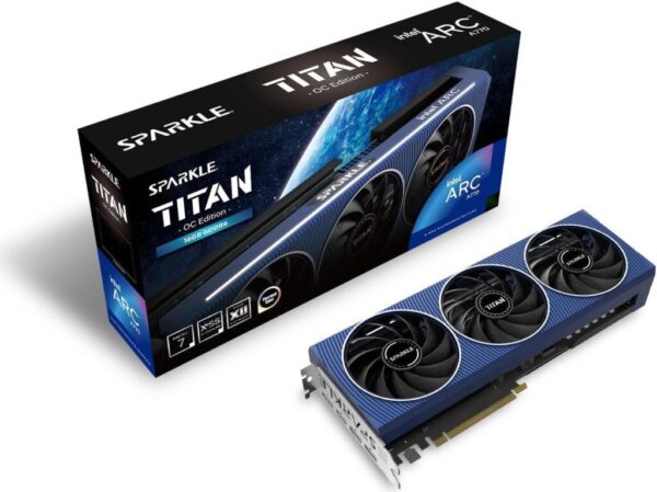 Placa Video INTEL SPARKLE ARC A770 TITAN OC Edition - SA770T-16GOC