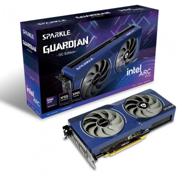 Placa Video INTEL SPARKLE ARC B570 GUARDIAN OC 10GB GDDR6 160 bit - SB570G-10GOC