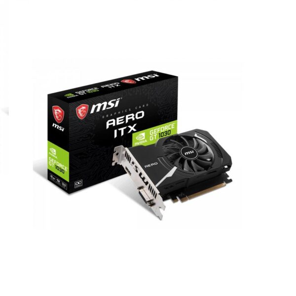 Placa video MSI GeForce GT 1030 AERO ITX 2GD4 OC, 2GB DDR4, 64-bit - GT1030AERITX2GD4OC